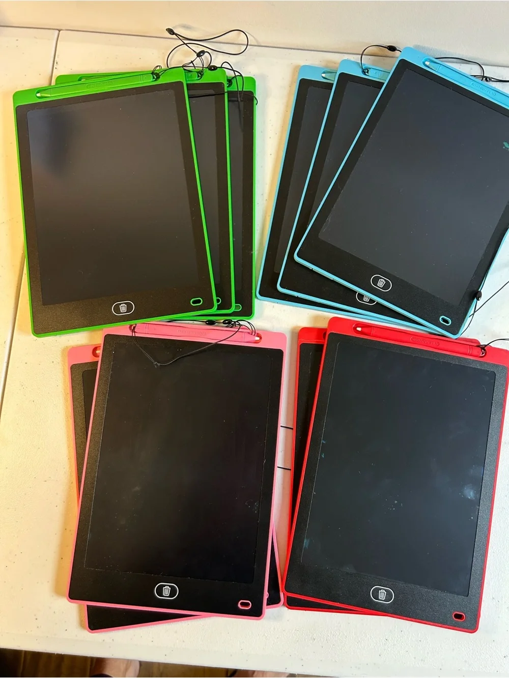 LCD Writing Tablet for Kids, 10 Inch Erasable Drawing Pad Colorful Set of 10